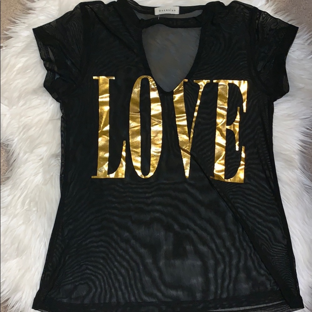 Sheer LOVE top.